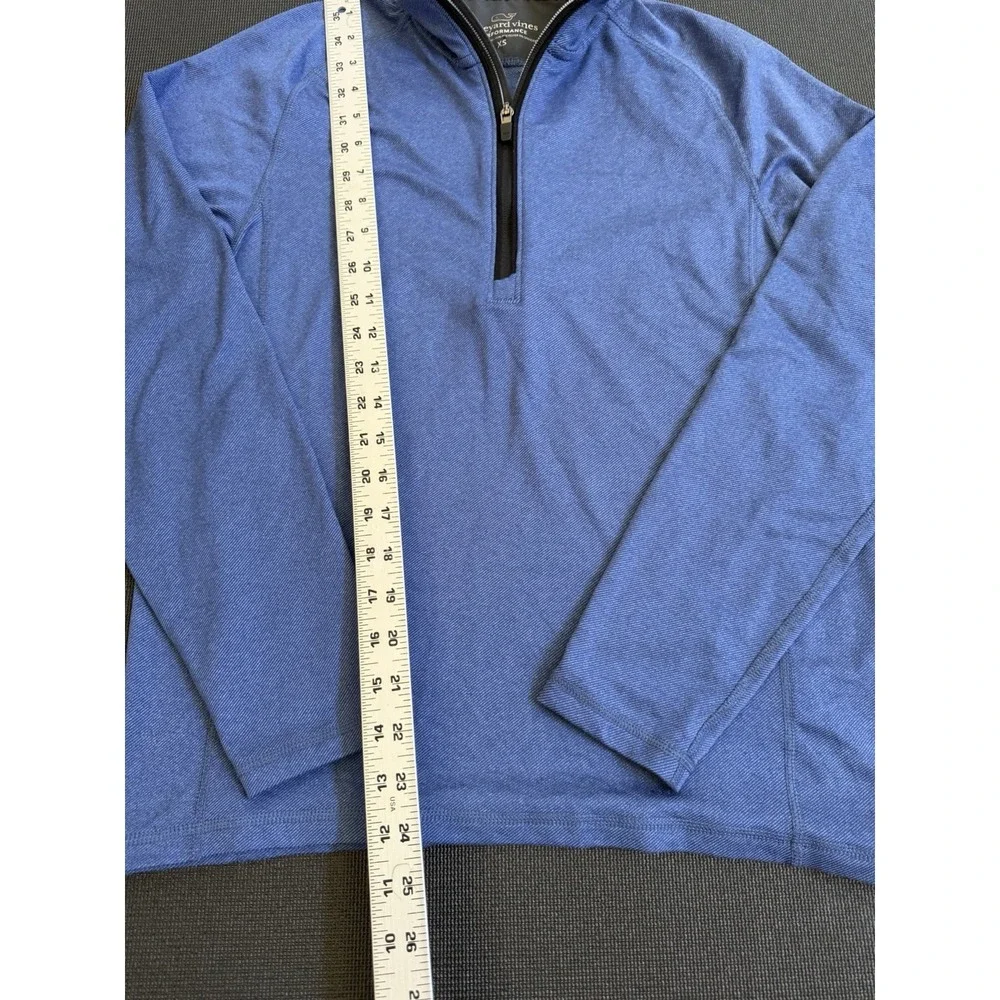 Vinyard Vines Performance Men's Blue Quarter Zip Size XS